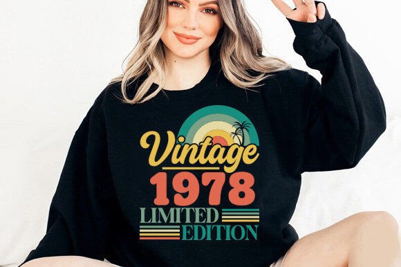 A Timeless Graphic for Nostalgic T-Shirt Designs and 1978 Birthday Content