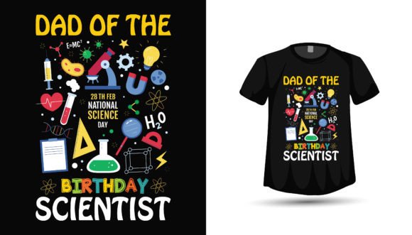 Crafting with the Fathers Day Birthday Scientist Tshirt Graphic