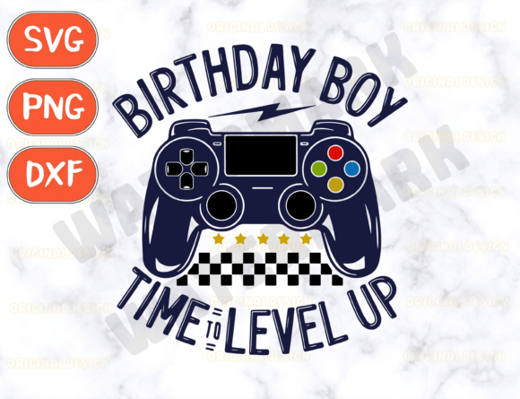 Level Up Birthday Graphics: A Design Asset Review for T-Shirt Designs